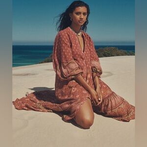 Utopia gown in berry color size XXL